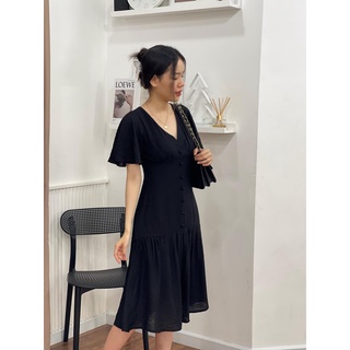 Kt53-đầm cổ v đuôi cá