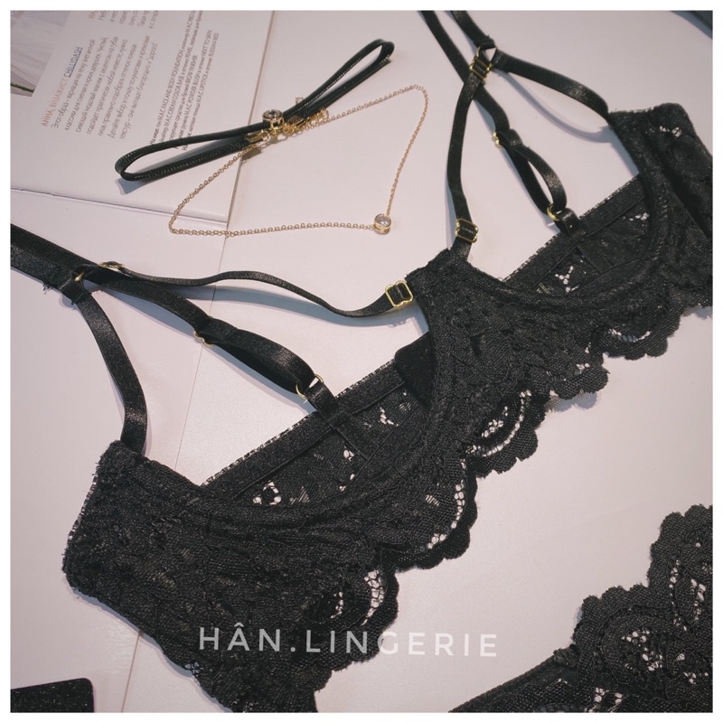 Bộ ren đen hình thật shop chụp-Mã freeship | BigBuy360 - bigbuy360.vn