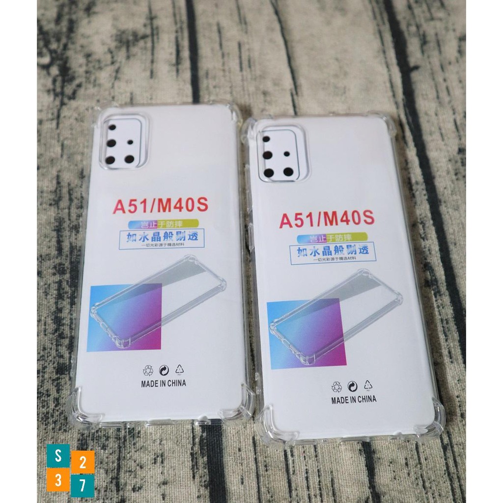 Ốp lưng dẻo Samsung A51 , M40s Ốp PU 6D Chống sốc 4 góc trong suốt cao cấp
