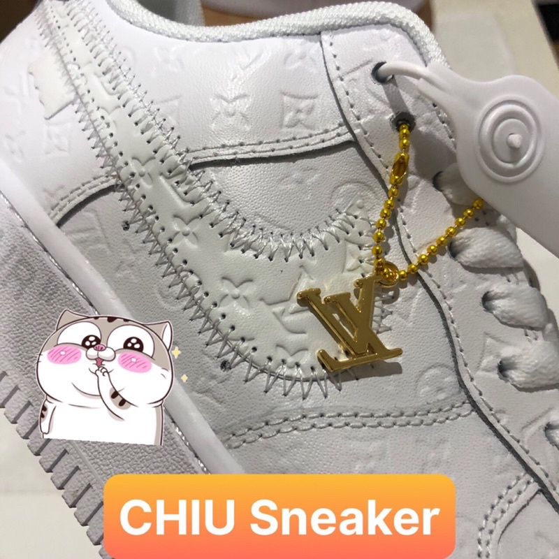 Giày thể thao nam nữ tăng chiều cao air force 1 Full trắng LV phiên bản cao cấp giày Sneaker Af1 trắng