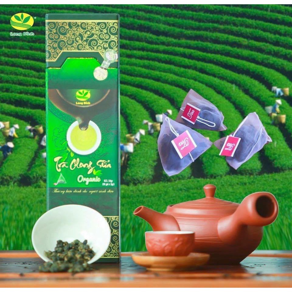 Trà Olong sữa túi tam giác