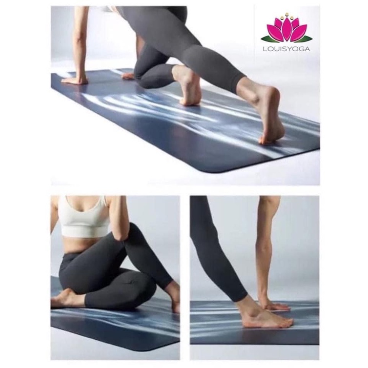 Thảm tập yoga cao su hãng Louis Yoga phiên bản Cloulds - Thảm tập yoga cao su tự nhiên, định tuyến độ bám cao