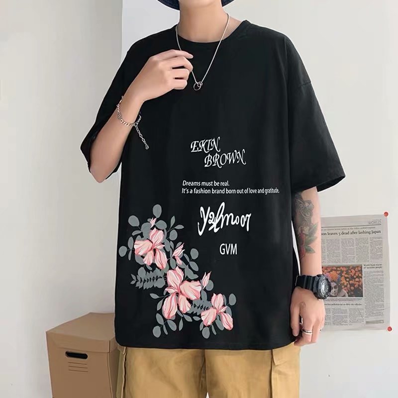 Áo Thun Tay Ngắn Thời Trang Phong Cách Size S-5Xl