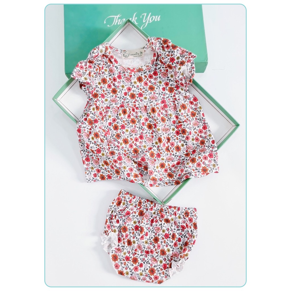 💕Freeship💕 Thời Trang Set Váy Kèm Chip Cho Bé Gái Chất Liệu Cotton 100% Cho Bé Gái Từ 0-5 Tuổi 6 Mẫu Sau S1079