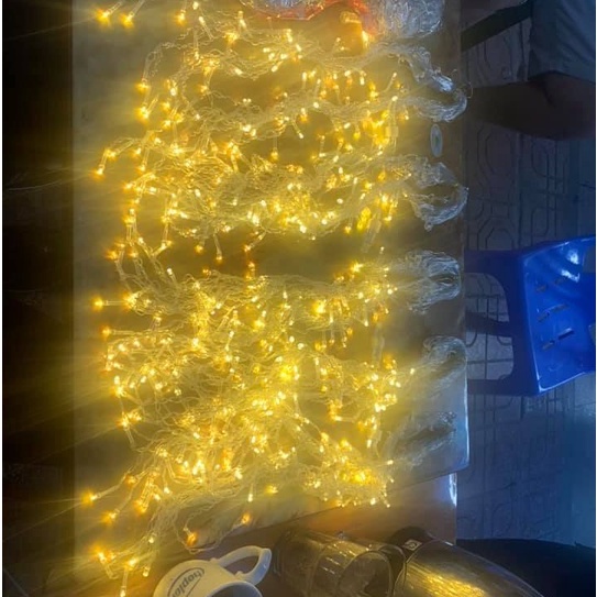 Đèn Led Trang Trí Mành Thả ⚡𝗖𝗵𝗼̂́𝗻𝗴 𝗧𝗵𝗮̂́𝗺 𝗡𝘂̛𝗼̛́𝗰⚡ Dài 5M 25 Sợi Thả Cao Cấp - Đèn Led Dây Trang Trí Ngoài Trời