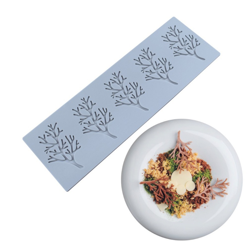 Bộ 5 Khuôn Silicone Làm Bánh Hình Chiếc Lá Xinh Xắn