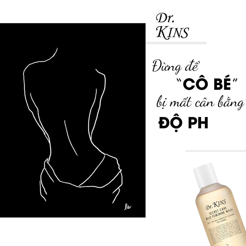 Dung Dịch Vệ Sinh Phụ Nữa Độ PH 5.5 Dưỡng Ẩm Dịu Nhẹ Drkins Secret Care Mild Feminine Wash 200ml- KOBE YOUNG