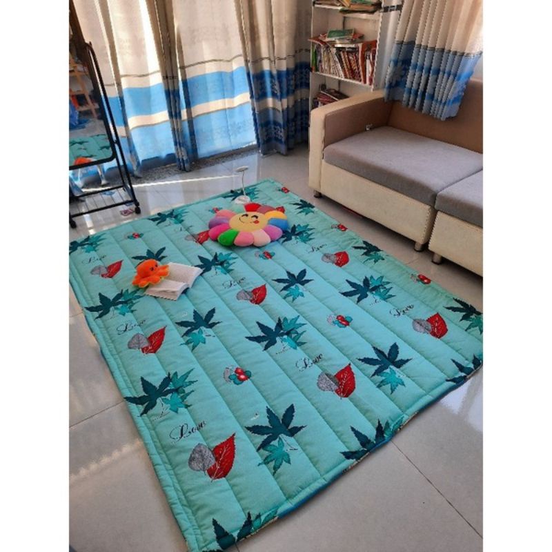 Nệm cuộn gấp gọn, nệm trải sàn, nệm du lịch chất cotton 100%