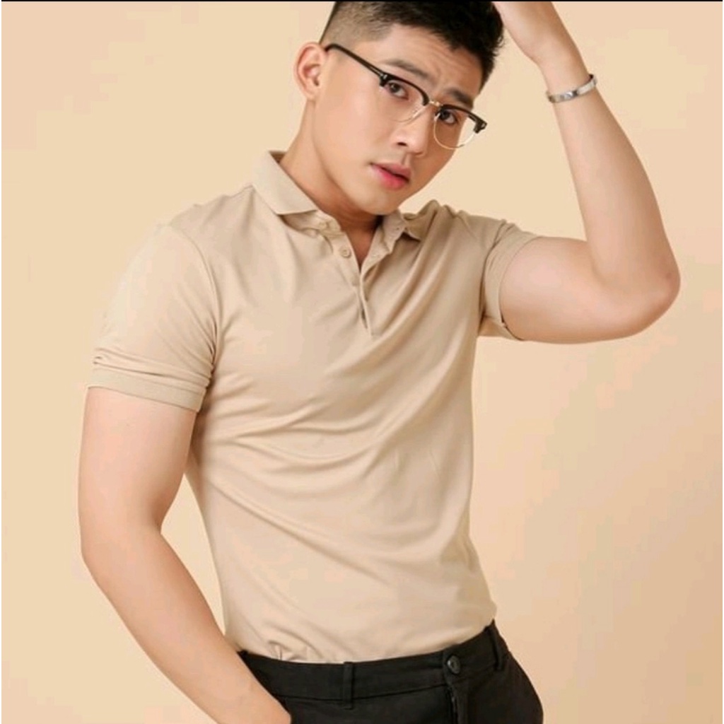 Áo thun nam POLO trơn vải cá sấu cotton cao cấp ngắn tay cực sang trọng cho phái mạnh