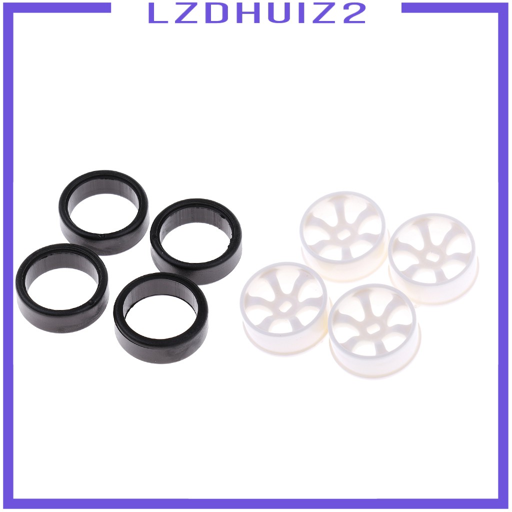 Set 4 lốp xe cho xe mô hình điều khiển Wltoys K969 K989 tỉ lệ 1:28