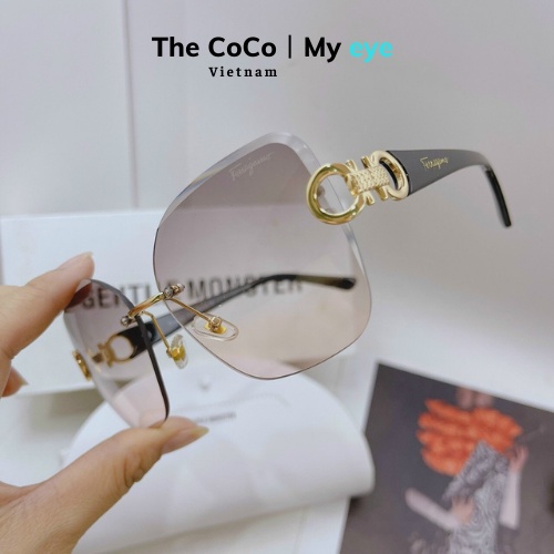 Kính mát không gọng thời trang cá tính dành cho nam nữ [Tặng box + chai xịt kính mắt]