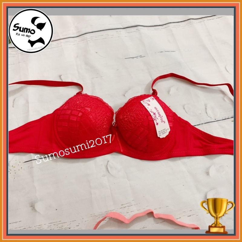 Áo lót nữ ren mềm, mút mỏng, có gọng định hình nâng ngực, kiểu quả tròn ngang, phom quả nhỏ. Sumo 6658 | BigBuy360 - bigbuy360.vn
