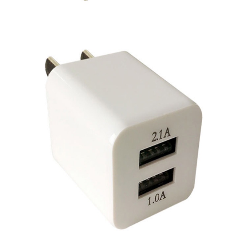 Củ sạc kép 2 cổng USB, kết nối 2 thiết bị 5V, 2.1A