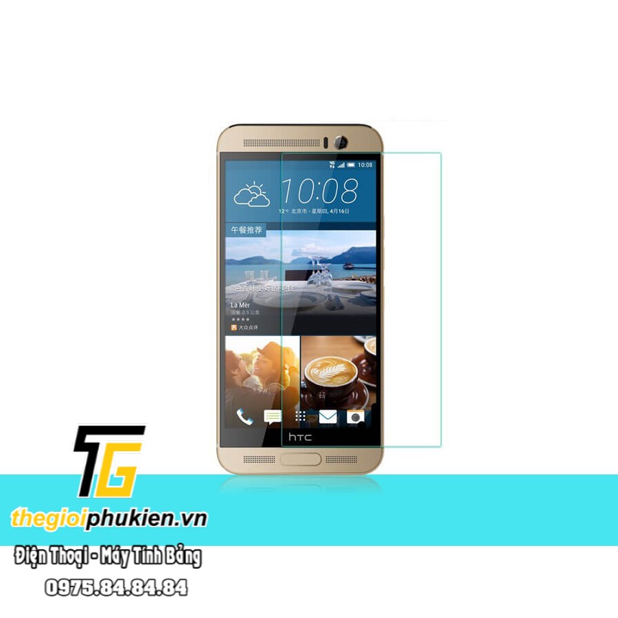 Tấm dán kính cường lực HTC One M9 Plus hiệu Glass Pro - Không full màn hình