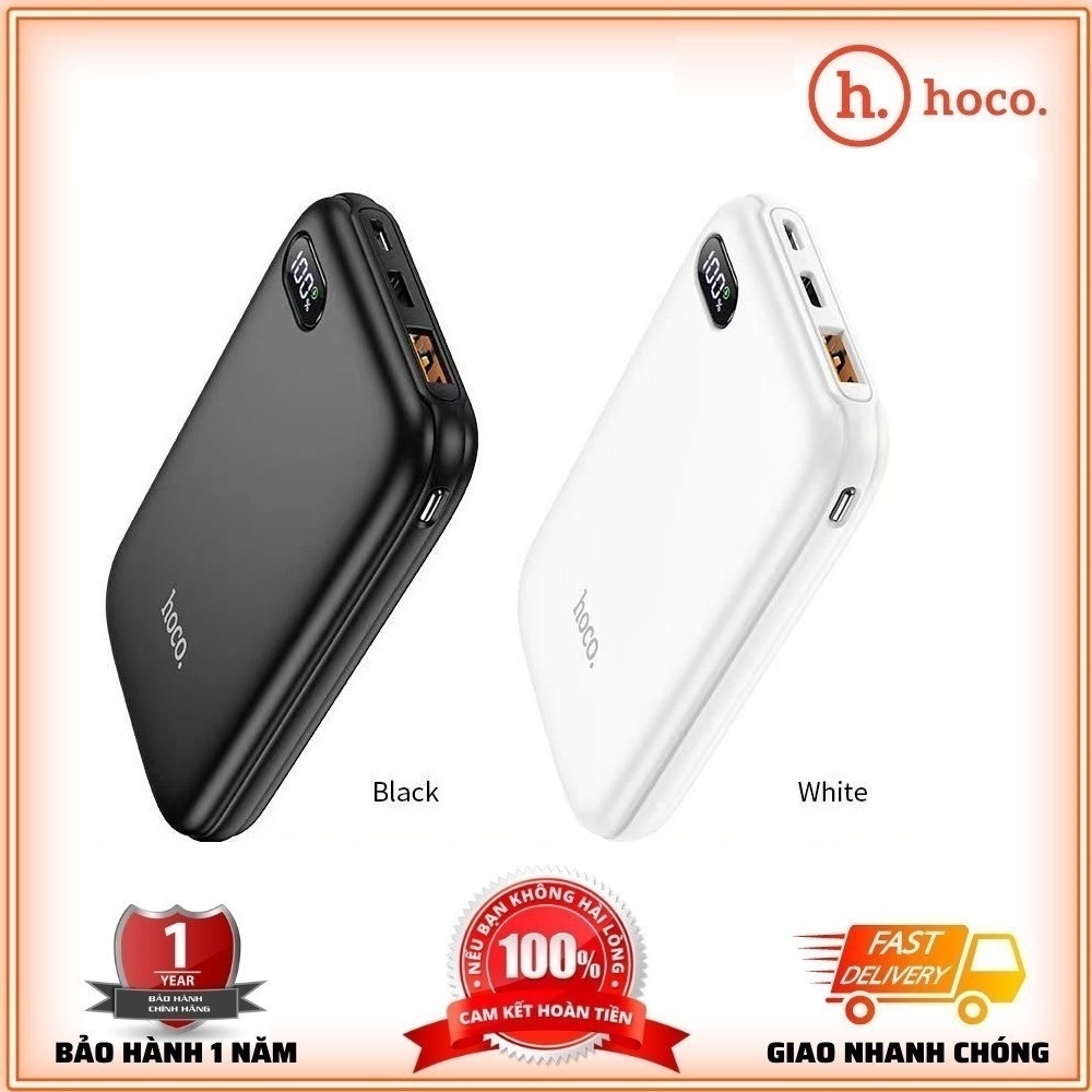 Pin Dự Phòng Hoco Q2 10000mAh💎CAO CẤP💎Sạc Dự Phòng Tích Hợp Sạc Nhanh QC3.0 và PD20W Đèn Led Hiển Thị - Bảo Hành 1 Năm