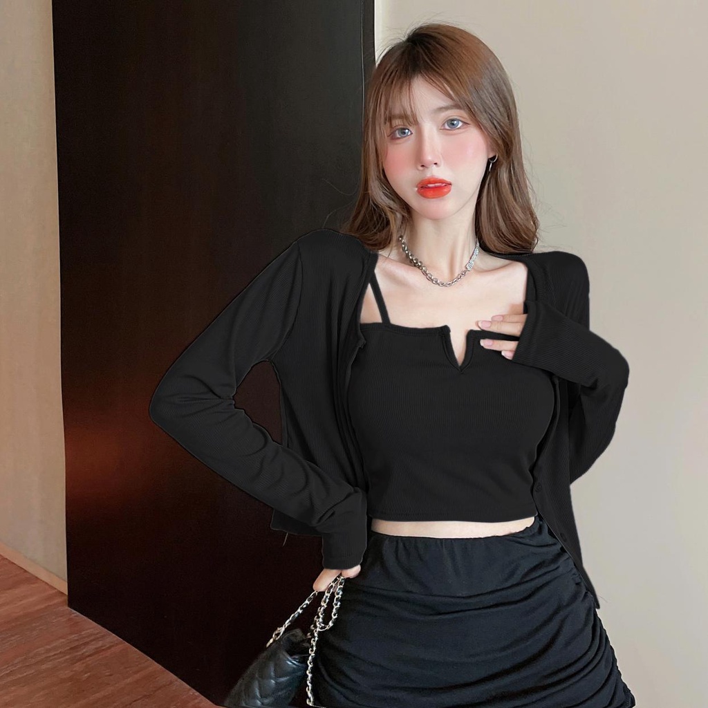 [Chất Đẹp Mùa Hè] Áo 2 dây cotton FREESIZE croptop có đệm nâng ngực gân tăm dáng ôm thoáng mát Missie MS01