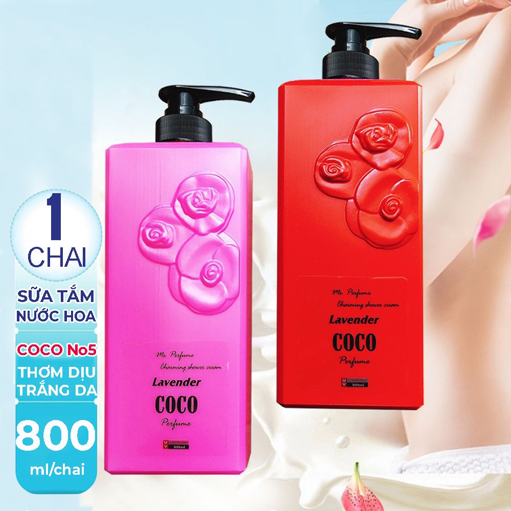 Combo 02 Chai x 800ml Sữa Tắm Hương Nước Hoa CoCo