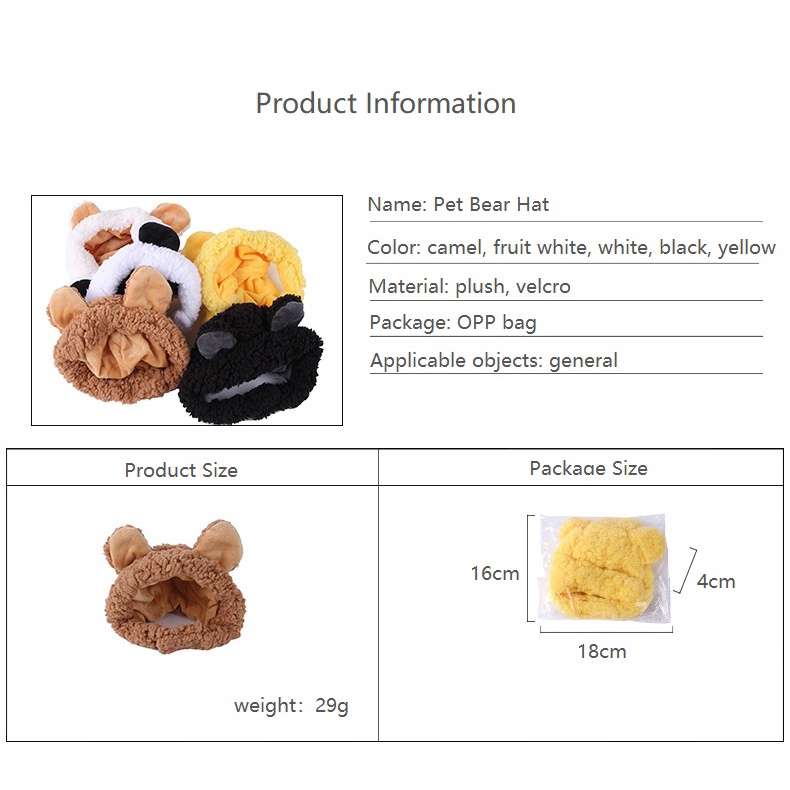 Thú Cưng Ngộ Nghĩnh Mèo Nón Dễ Thương Tai Gấu Mèo Mũ Ấm Sang Trọng Thú Cưng Mũ Cosplay Ảnh Đạo Cụ Mèo Con Chó Con trang Phục Hóa Trang Mèo Phụ Kiện