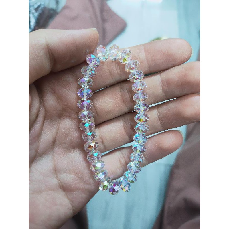 Vòng pha lê Swarovski Hạt Bánh cam 8ly,12ly