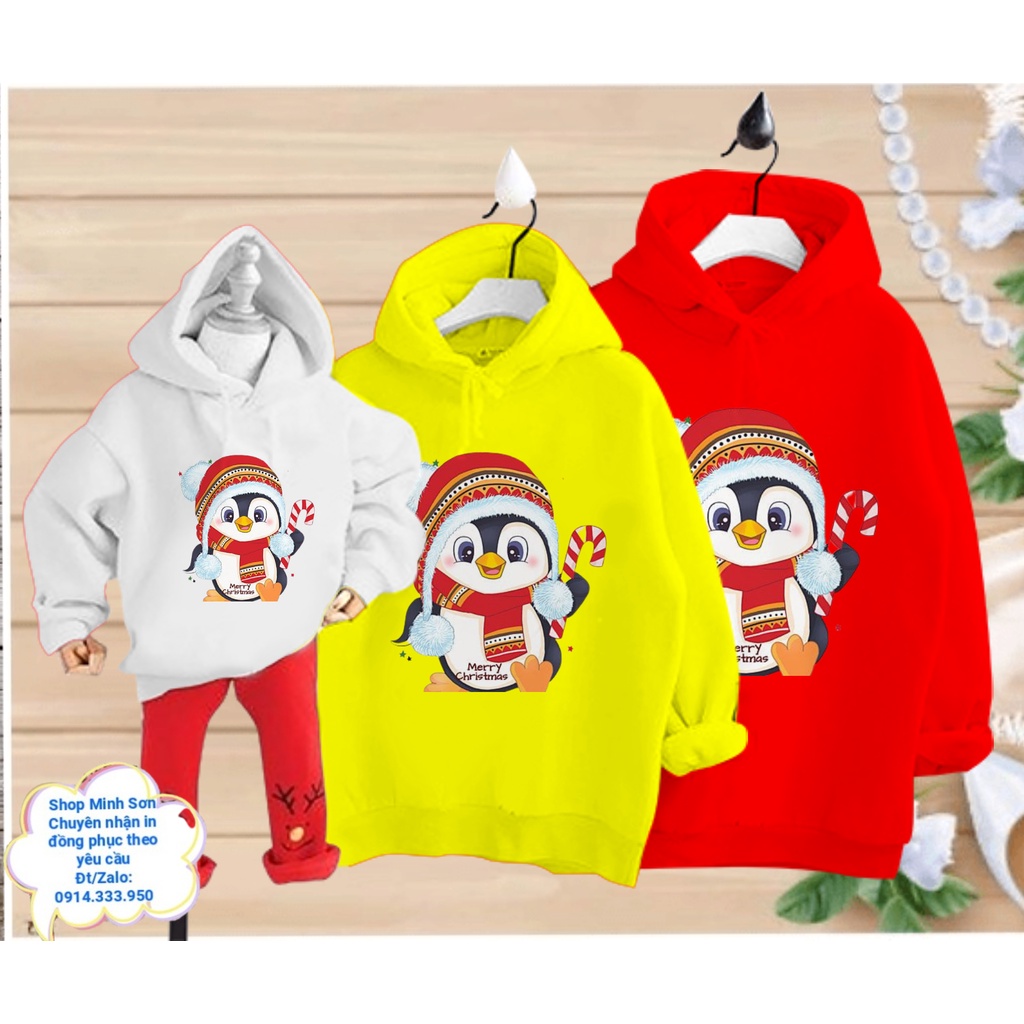 🍁💟🌴ÁO NỈ HOODIE CHIM CÁNH CỤT, NỈ MŨ GIA ĐÌNH, ÁO ĐÔI  LOẠI 1 ĐỦ MÀU ĐỦ SIZE