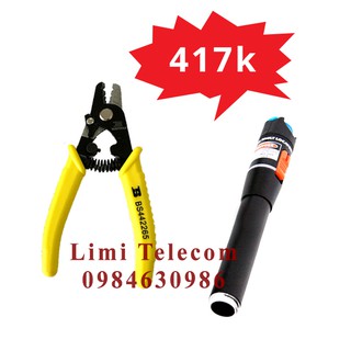 Bút soi quang 10km và Kìm tuốt sợi quang 3 lỗ Bosi