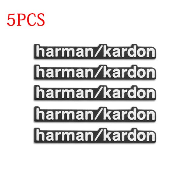 10/5/2/1 cái Sticker, tem dán decal chữ HARMAN KARDON trang trí loa xe hơi