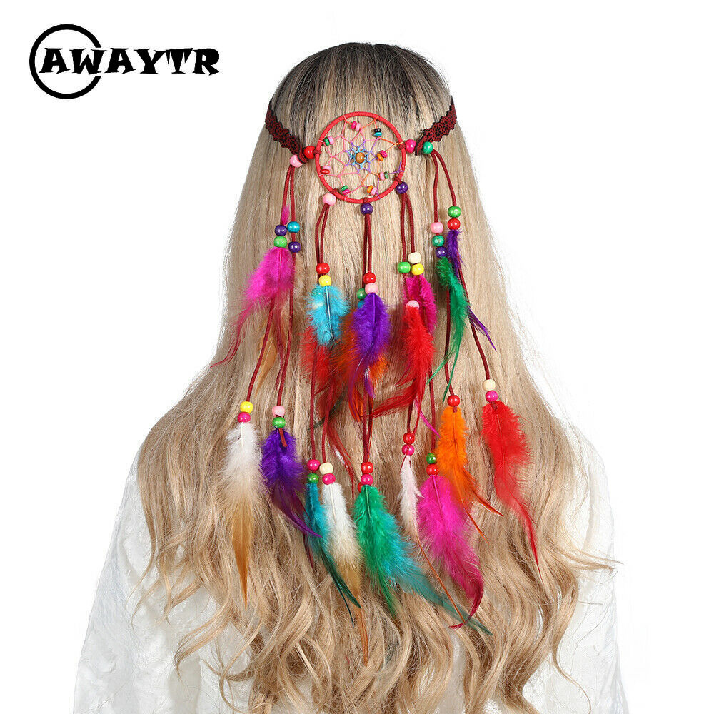 Băng Đô Lưới Đính Lông Vũ Thời Trang Cho Nữ