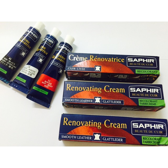 Sửa chữa, phục hồi đồ da bị xước, nứt, bạc màu - Saphir Renovaing