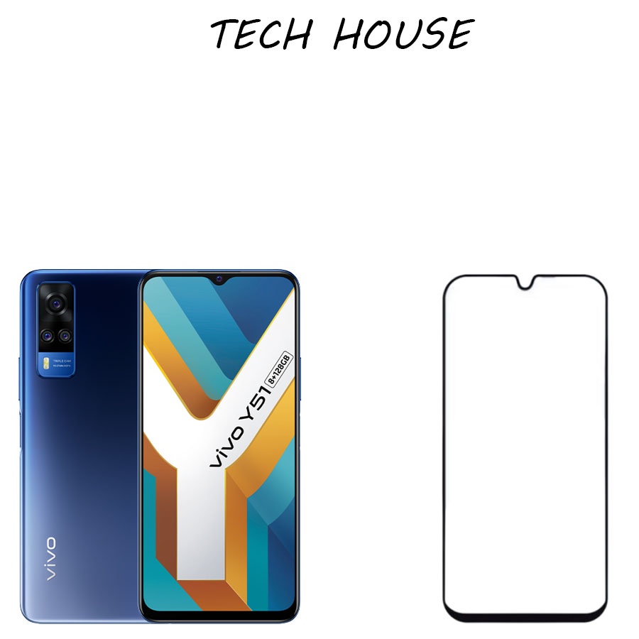 Kính cường lực ViVo Y51 2020 (Full màn, Full keo)
