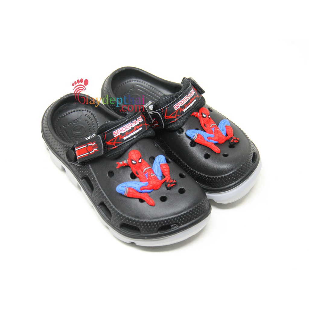 Giày Sục Nhựa Thái Lan bé Trai siêu nhân người nhện Adda 5TD32