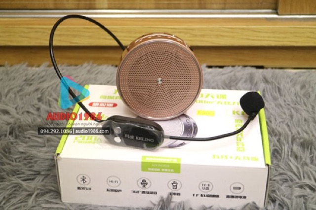 Máy Trợ Giảng Không Dây Keling K1 UHF Wireless Bluetooth 5.1