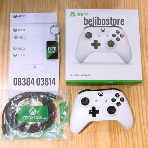 Tay cầm XBOX ONE S màu đen và trắng CHÍNH HÃNG Microsoft | Tay cầm chơi game skin các CLB bóng đá | BigBuy360 - bigbuy360.vn