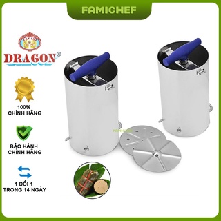 Bộ 2 khuôn làm giò chả Inox Dragon D039 - Loại 1 Kg