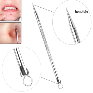 * Hono * Thép không gỉ Acne Comedo Pimple Extractor Tẩy Kim Mặt Dụng Cụ Chăm Sóc Da