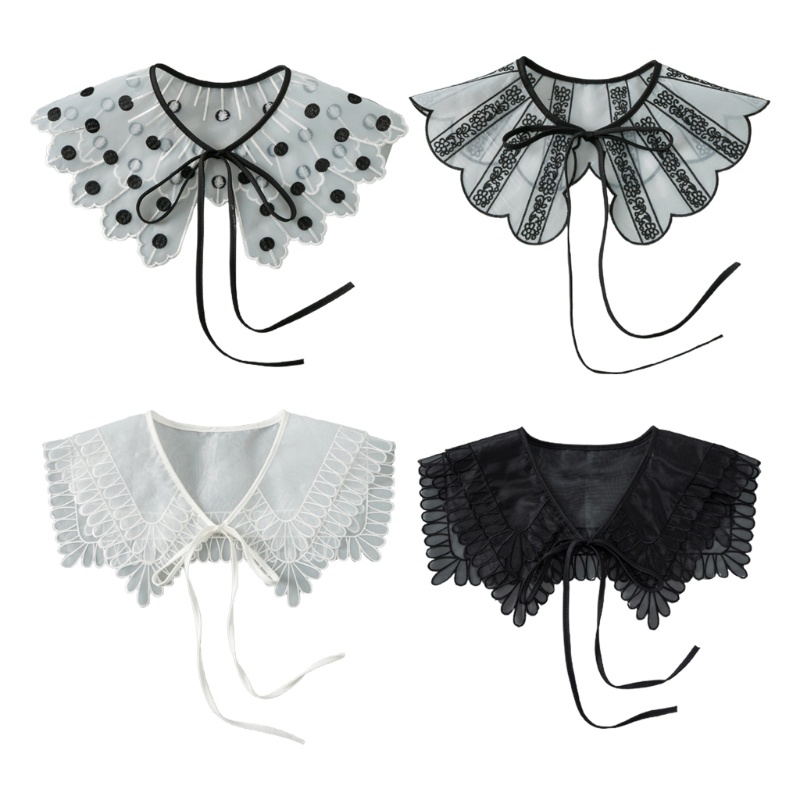 Cổ Áo Giả Thêu Họa Tiết Thời Trang Mùa Hè Dễ Phối Đồ