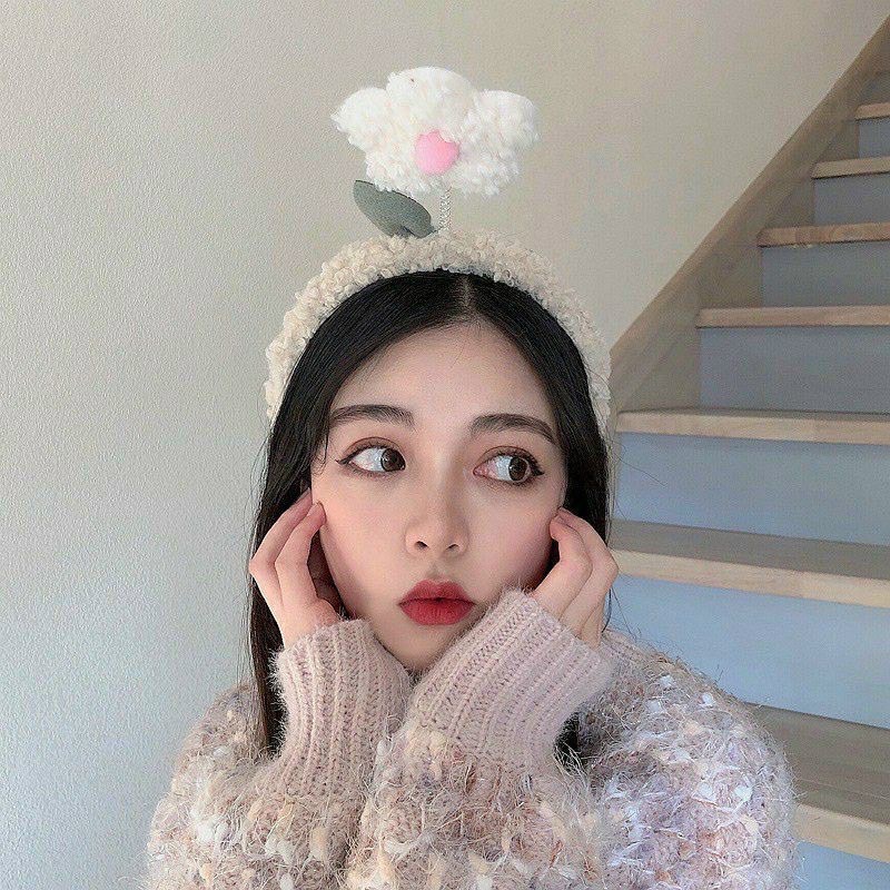 Bờm Cài Tóc Lò Xo Đu Đưa Hình Bông Hoa Xinh Xắn, Bờm Hoa, Băng Đô Rửa Mặt Hoa Cài Tóc Cute Hàn Quốc Loại 1