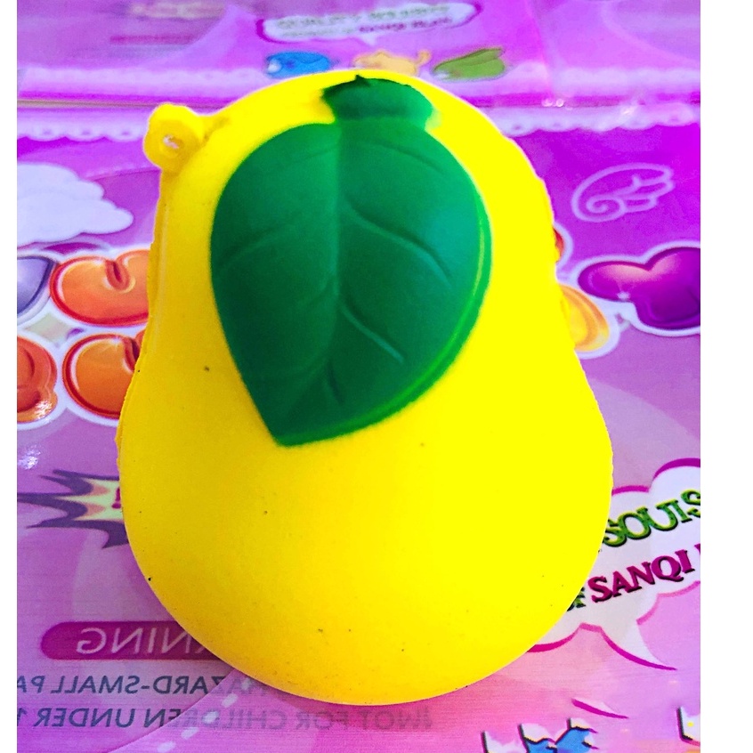 Squishy JUMBO Hình QUẢ LÊ Đồ Chơi Xốp Giảm Stress Hình mềm mịn dễ Thương đàn hồi Cho Bé