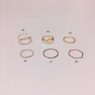 Nhẫn midi tráng bạc