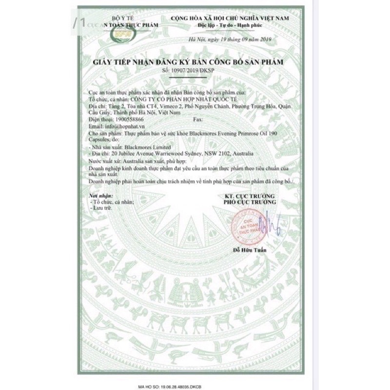 [Sẵn-hàng Air] Viên uống Tinh Dầu ANH THẢO Úc Blackmors Primrose Oil 190 viên - giá sỉ date mới nhất | Thế Giới Skin Care