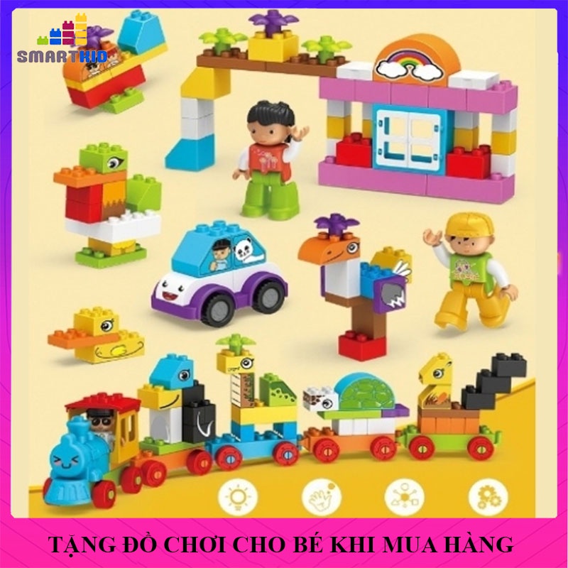 Đồ Chơi Xếp Hình, Lego Ghép Hình Size Lớn, Đồ Chơi Trẻ Em Lắp Ráp Phát Triển Trí Tuệ Cho Bé 2 3 4 5 6 7 tuổi