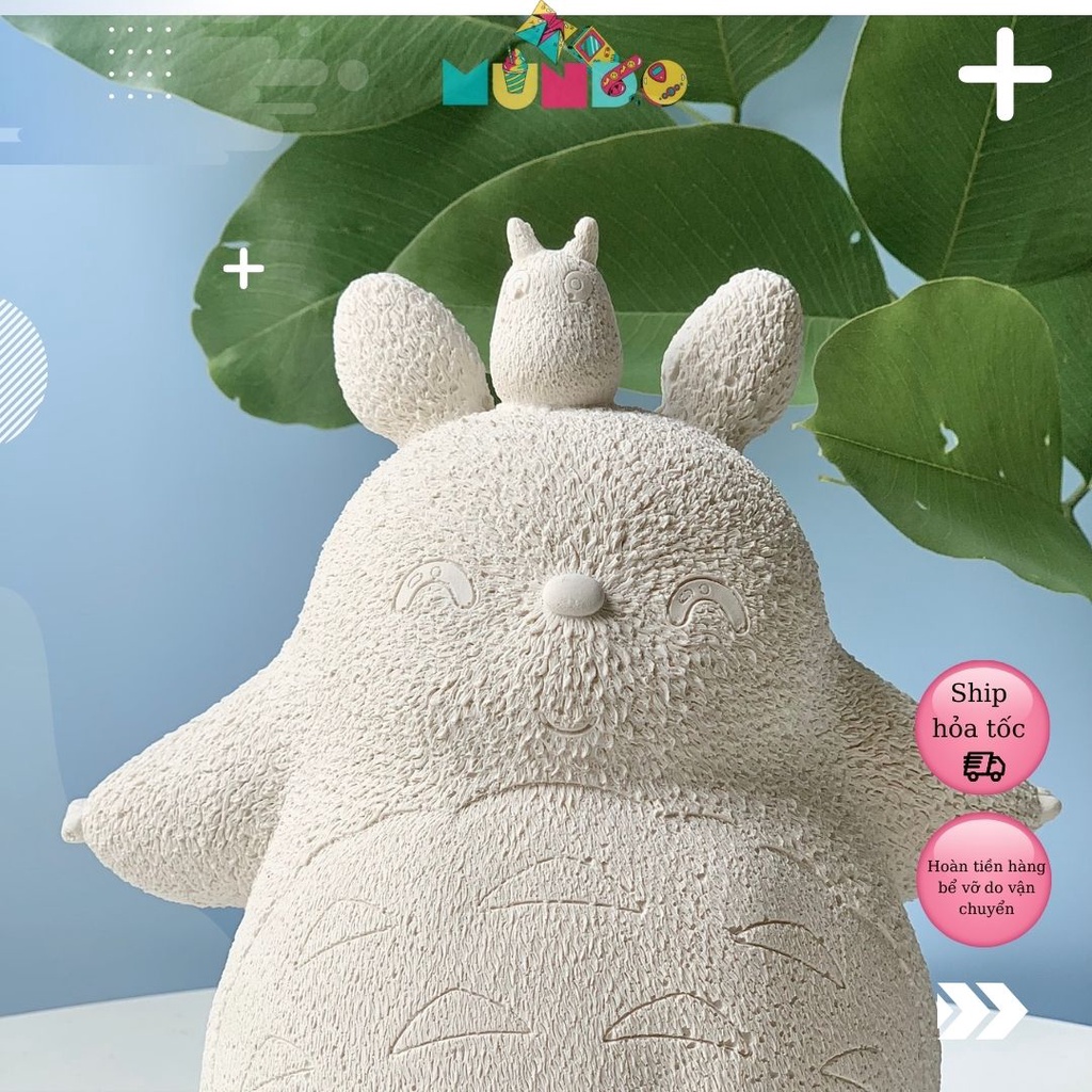 Tượng Tô Màu Cao Cấp  Chọn Mẫu SIZE XXL Mô Hình Totoro Nguyên Bản, Tượng Thạch Cao MUNDO