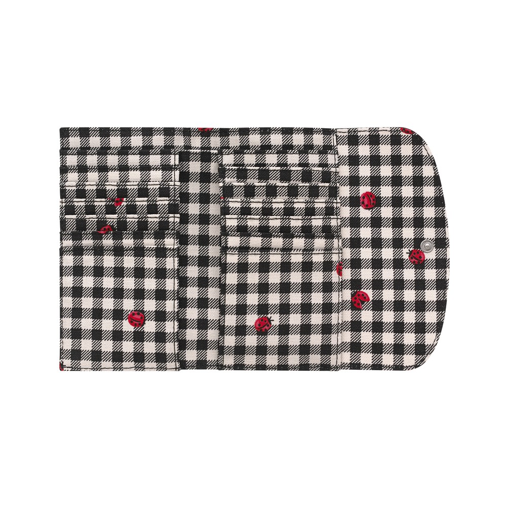 Cath Kidston - Ví cầm tay Foldover Wallet Ladybug Gingham - 984881 - Stone Charcoal