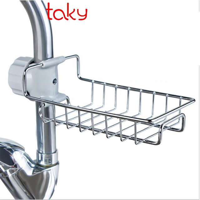 Giá Inox - Taky, Tiện Dụng Treo Vòi Sen, Vòi Chậu Rửa Cho Bếp, Để Giẻ Rửa Bát, Chén Đĩa và Miếng Cọ Nồi, Chảo 4010