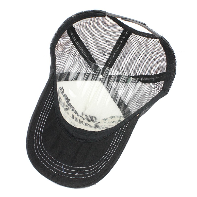 Mũ lưỡi trai thêu chữ phong cách hip hop thời trang mùa hè cho nam nữ