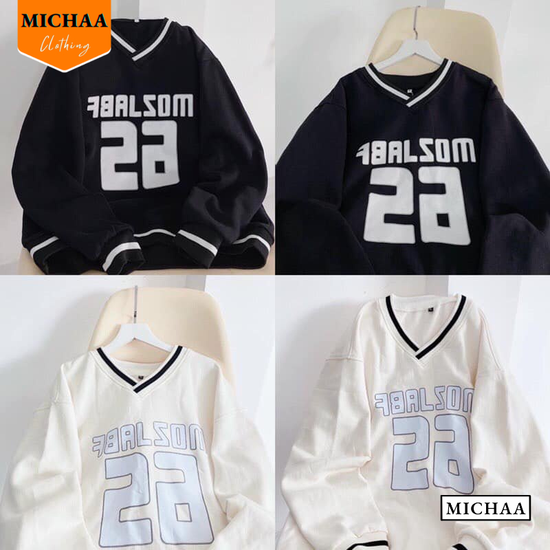 Áo Sweater Nỉ MOZ LABF Nam Nữ Form Bomber Hình In, Áo khoác nỉ mặc đẹp - MICHAA