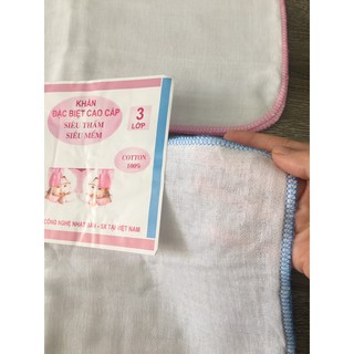Khăn sữa 3 lớp Kiba(khăn xô 3 lớp)