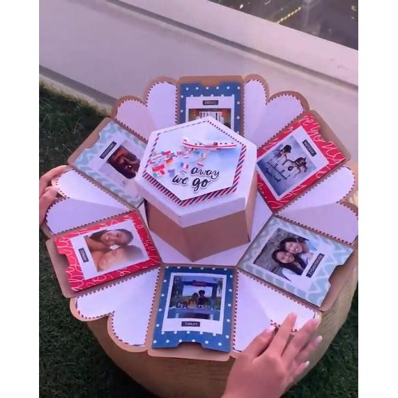 THÁP TÌNH YÊU_AWAY WE GO (19.5x19.5x13cm_Free Ship) Love Box_Hộp Quà Tình Yêu | BigBuy360 - bigbuy360.vn