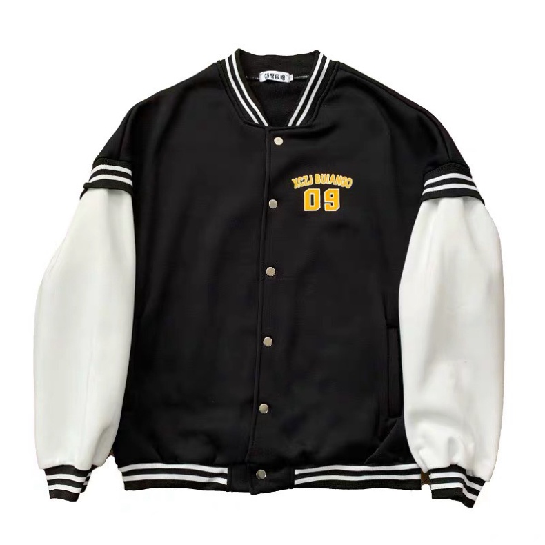 Áo khoác nữ nam bomber varsity jacket áo bomber 09 nỉ nữ nam unisex loại nỉ dày Mophus MB001P - Hàng mới về