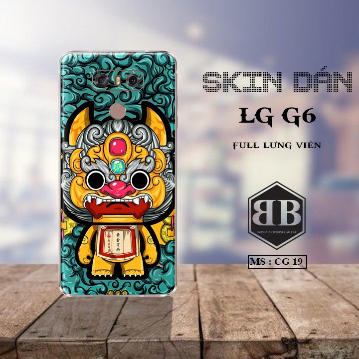 Bộ Skin Dán LG G6 dán full lưng viền dùng thay hoàn toàn ốp lưng điện thoại chất liệu chống thấm cao cấp