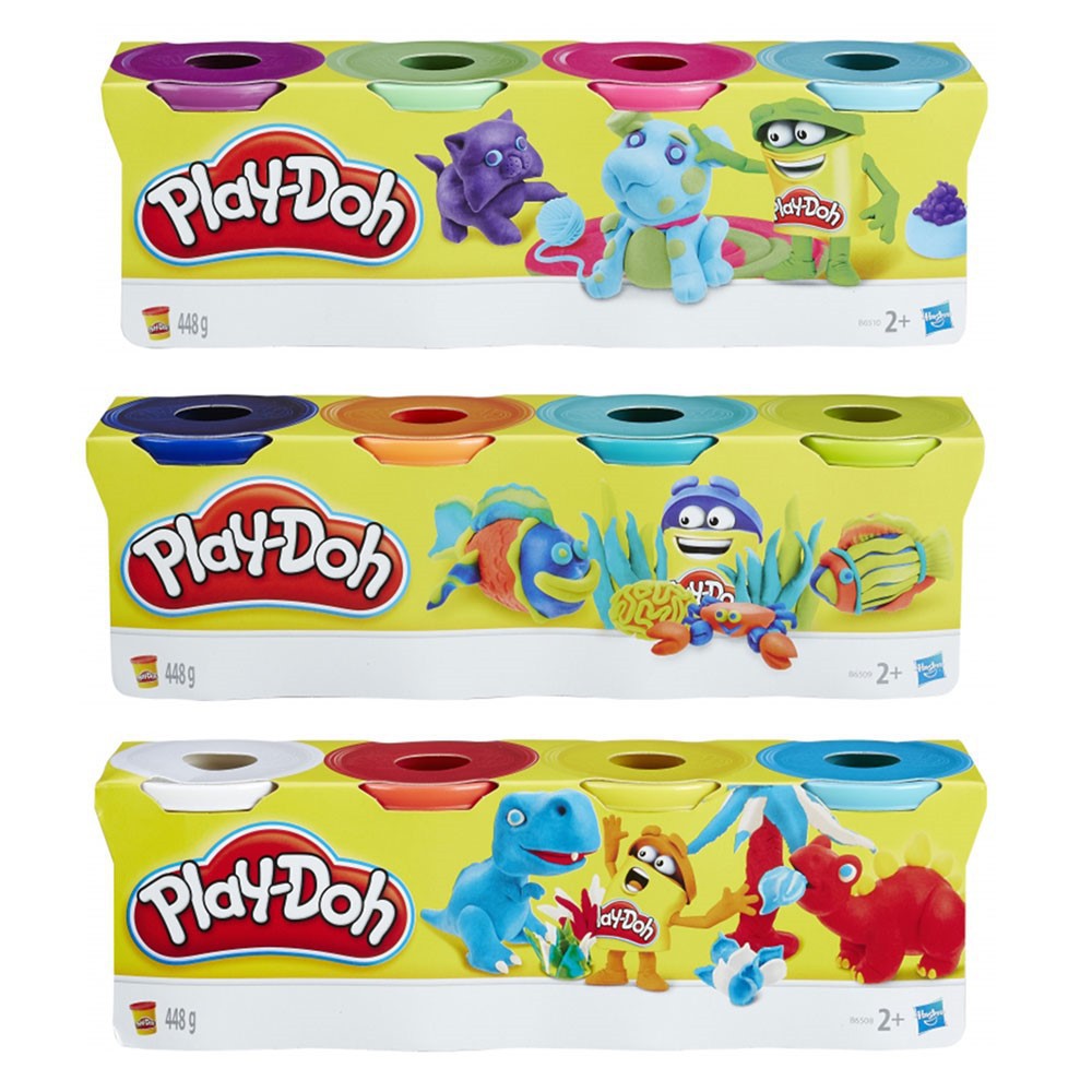 ĐẤT NẶN PLAY-DOH (set 4 Hũ 112g)